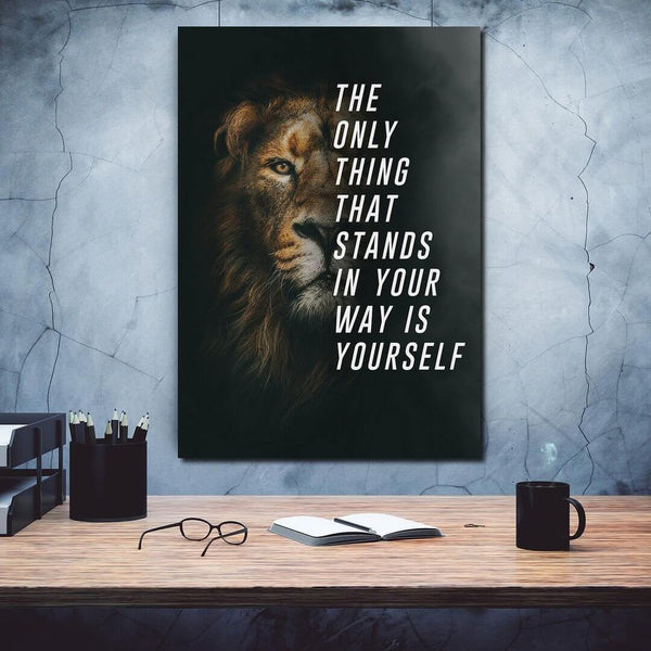 Lion Motivational Art - Lion Canvas