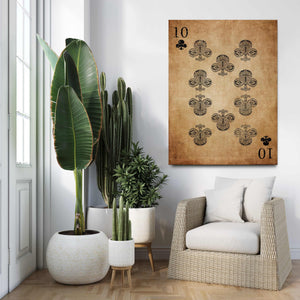 Ten of Clubs Wall Art  MusaArtGallery™