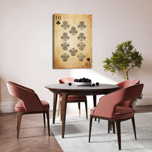 Ten of Clubs Wall Art  MusaArtGallery™