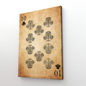 Ten of Clubs Wall Art  MusaArtGallery™