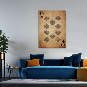 Ten of Spades Wall Art  MusaArtGallery™