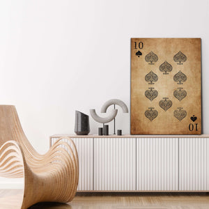 Ten of Spades Wall Art  MusaArtGallery™