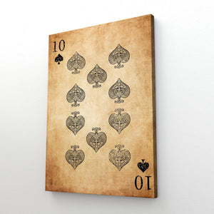 Ten of Spades Wall Art  MusaArtGallery™