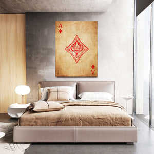 Vintage Ace of Diamonds Art  MusaArtGallery™