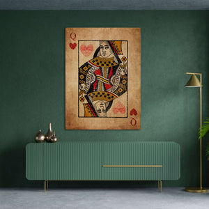 Vintage Queen of Hearts Art  MusaArtGallery™