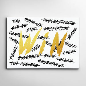 Win Motivational Canvas - Success Art