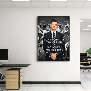 Wolf of Wall Street Quotes Canvas - Jordan Belfort Canvas Art