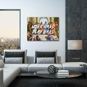 Work Hard Play Hard Wall Art