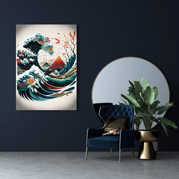 Wave Japanese Wall Art | MusaArtGallery™ 