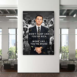 Wolf of Wall Street Quotes Canvas - Jordan Belfort Canvas Art