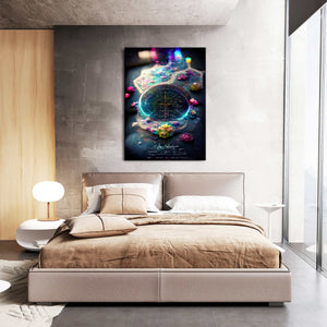 Wormhole Cartography Canvas Print - Trippy Art | MusaArtGallery™