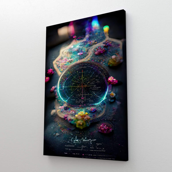 Wormhole Cartography Canvas Print - Trippy Art | MusaArtGallery™