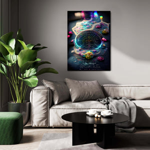 Wormhole Cartography Canvas Print - Trippy Art | MusaArtGallery™