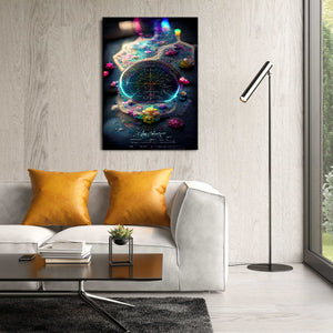 Wormhole Cartography Canvas Print - Trippy Art | MusaArtGallery™