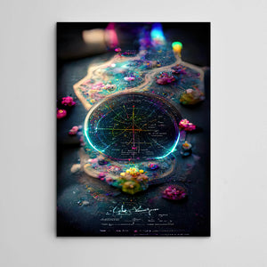 Wormhole Cartography Canvas Print - Trippy Art | MusaArtGallery™