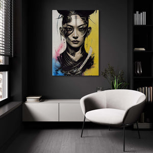 Yellow Samurai Wall Art | MusaArtGallery™ 