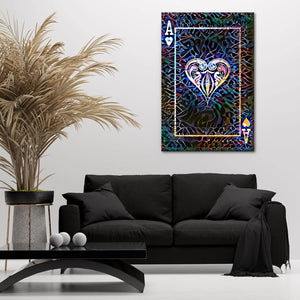 Colorful Ace of Hearts Art | MusaArtGallery™