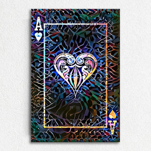 Colorful Ace of Hearts Art | MusaArtGallery™