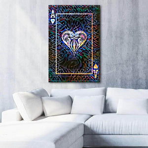 Colorful Ace of Hearts Art | MusaArtGallery™