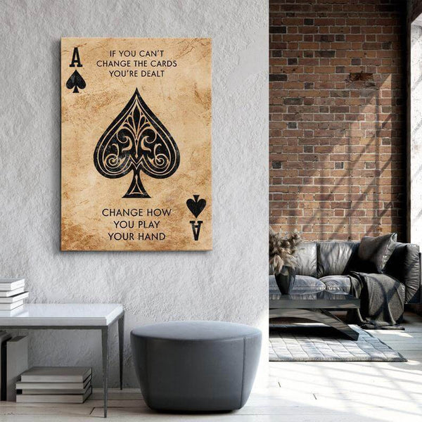 Motivational Ace of Spades Art | MusaArtGallery™