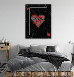 Red Ace of Hearts Art | MusaArtGallery™