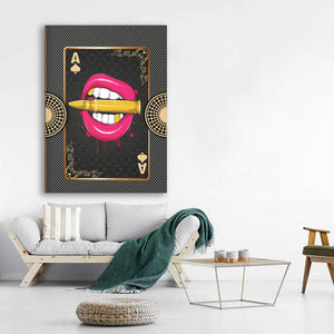 Lips Ace of Spades Art | MusaArtGallery™
