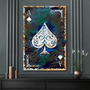 White Ace of Spades Art | MusaArtGallery™ 