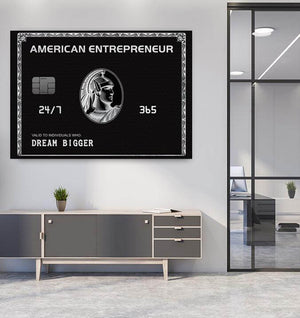 american entrepreneur motivation wall art 