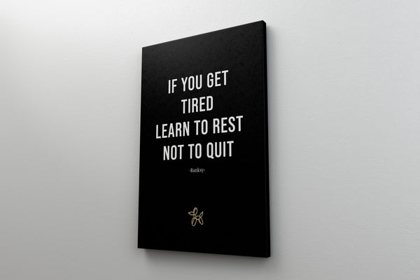 Banksy Quote Canvas - Motivational Wall Art