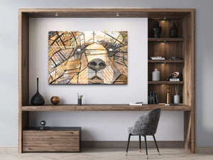 Bear Graffiti Wall Art - Street art on canvas