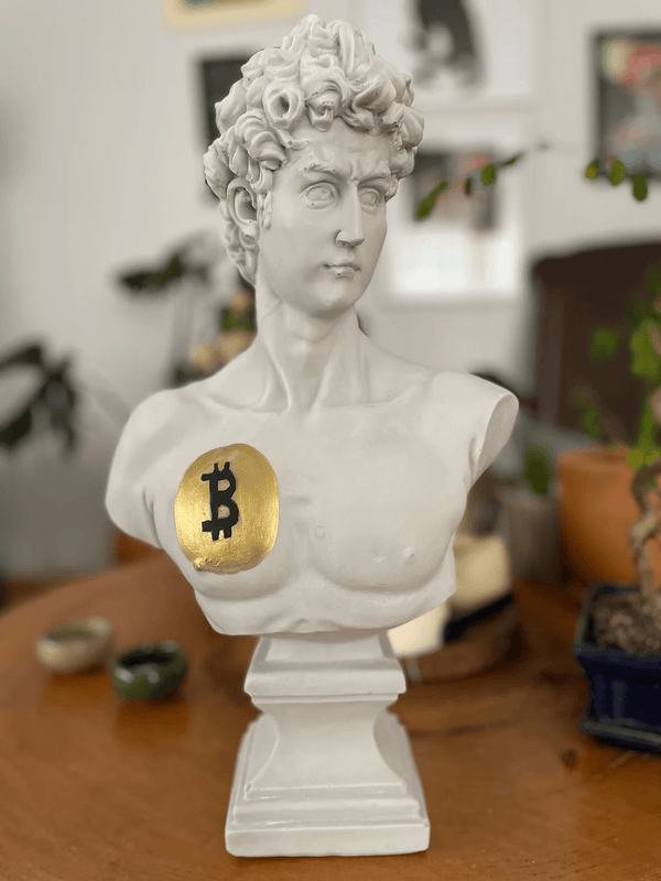 Bitcoin David Bust Statue - David Bust Statue for sale
