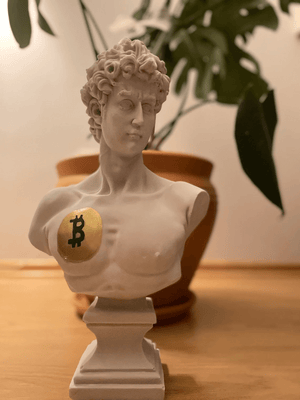 Bitcoin David Bust Statue - David Bust Statue for sale
