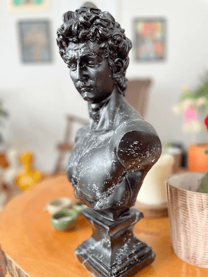 Black and White David Bust Statue - David Bust Statue for Sale