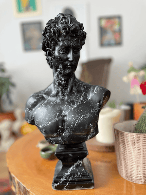 Black and White David Bust Statue - David Bust Statue for Sale