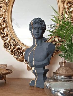 Gold Drip David Bust Statue - David Bust Statue for Sale