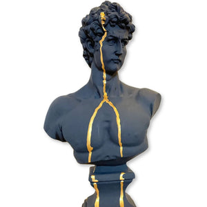 Gold Drip David Bust Statue - David Bust Statue for Sale