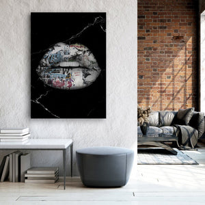 Graffiti Lips Art - Lips Canvas | MusaArtGallery™