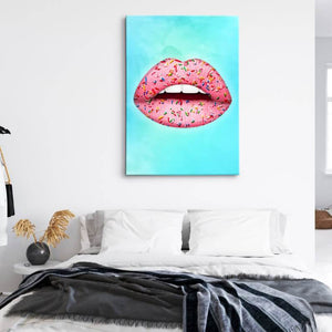 Candy Lips Wall Art - Lips Canvas | MusaArtGallery™