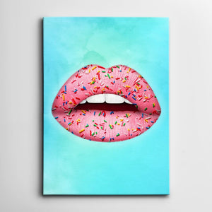 Candy Lips Wall Art - Lips Canvas | MusaArtGallery™