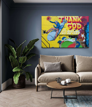 Nuclear Bomb Graffiti Wall Art