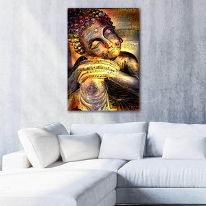 Peaceful Buddha Canvas - Modern Art on Canvas on sale