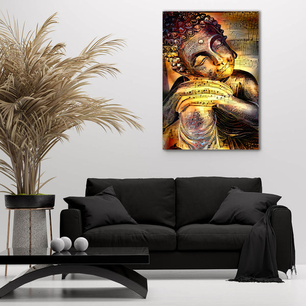 Peaceful Buddha Canvas - Modern Art on Canvas on sale