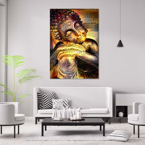 Peaceful Buddha Canvas - Modern Art on Canvas on sale