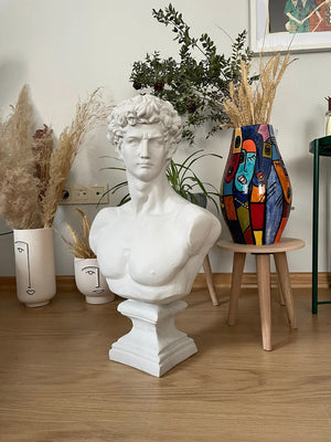 Large David Bust Statue