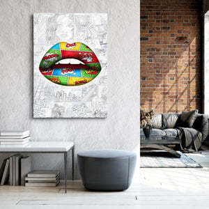 Comic Lips Art - Lips Canvas | MusaArtGallery™