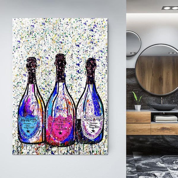 Champagne Canvas Pop- Fashion Wall Art