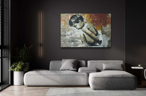 Child Graffiti Wall Art- Street art on canvas