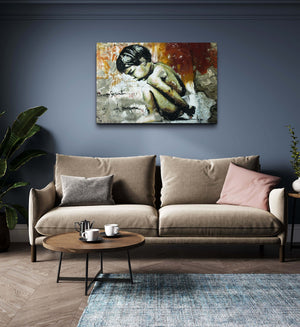 Child Graffiti Wall Art- Street art on canvas