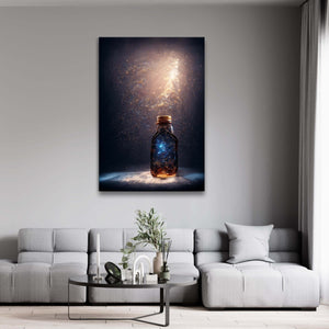 Cosmos Jar Canvas Print