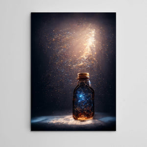 Cosmos Jar Canvas Print